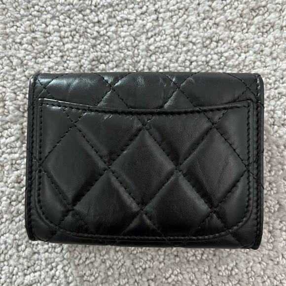 Chanel Aged Calfskin Quilted 2.55 Reissue Flap Wallet So Black - Picture 2 of 5